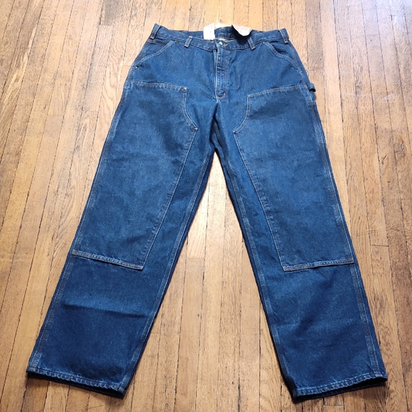 Carhartt Other - Carhartt blue jeans 38x36 NWT denim work pants loose